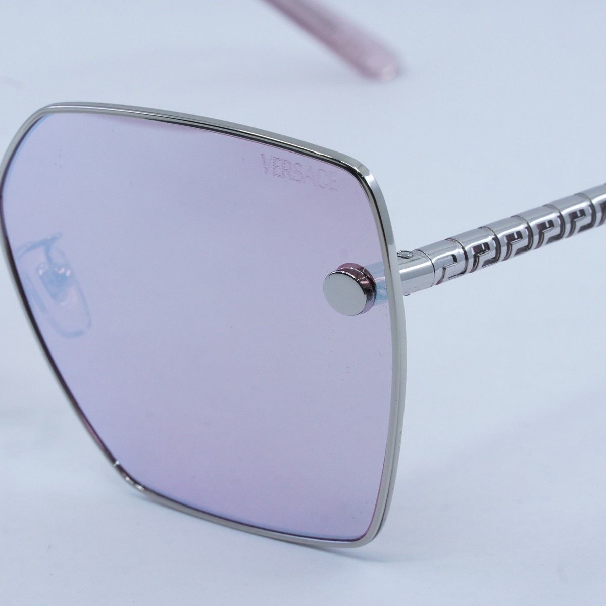 Versace VE2270D 10007V Square Sunglasses – Silver/Pink Mirror White Versace VE2270D 10007V Silver Sunglasses for Woman  main image 4