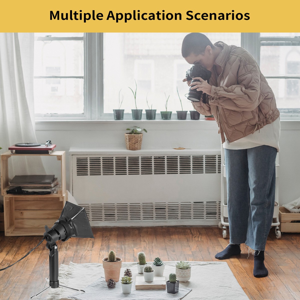 Photography Mini Portable 5500K LED Light Lamp Tripod Stand Kit