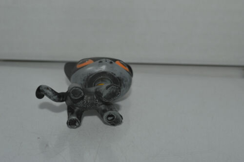 Littlest Pet Shop~OOAK~Custom~Batman Design~Gray Black~Orange Dot Eyes - Picture 3 of 3