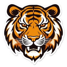 Tiger Head Vinyl Decal Sticker Indoor Outdoor 3 Sizes 11235 Tiger Head Vinyl Decal Sticker Indoor Outdoor 3 Sizes 11235
