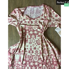 LuLaRoe Disney Perfect Tee XXS 2XS Multiple Characters