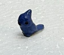 Tiny Hagen Renaker BirdBath Bluebird Miniature Figurine Trinket Ceramic