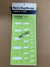 Berol RapiDesign R-2070-15 Ellipse Metric New in Box