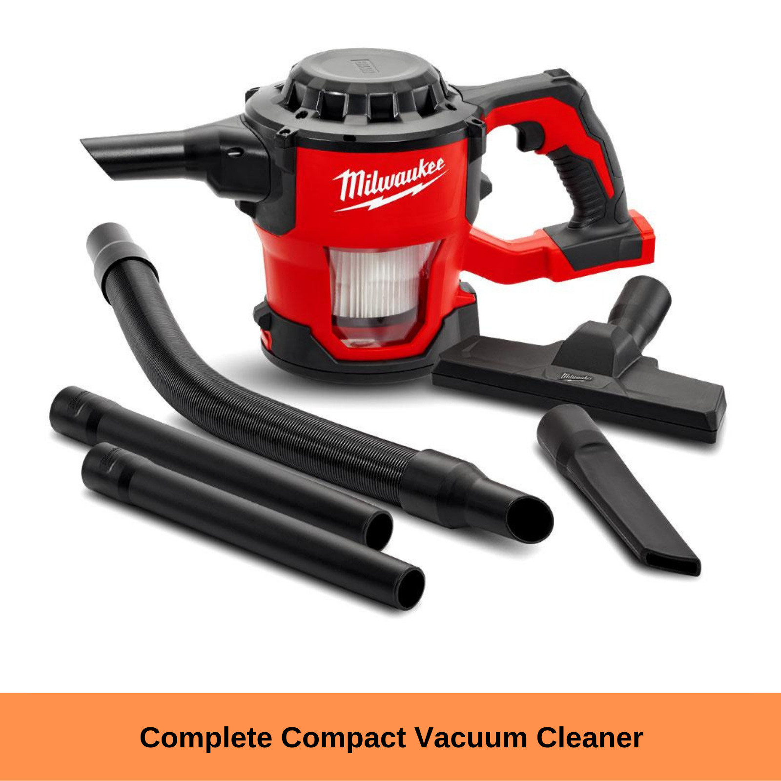 Milwaukee M18CV0 18V Liion Compact Handheld Vacuum Cleaner Cordless
