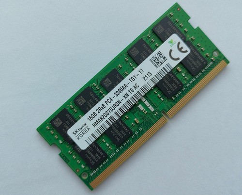 SK hynix 16GB Laptop ECC RAM DDR4 3200MHz 2Rx8 PC4-3200AA-TG1 HMA82GS7DJR8N-XN - Picture 1 of 7