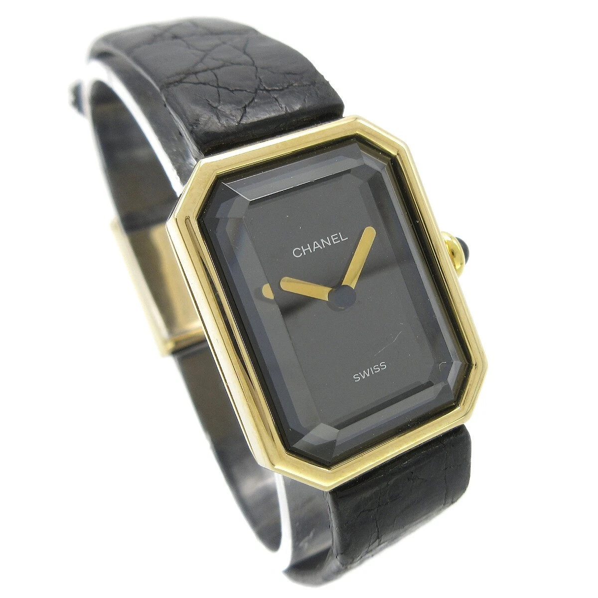 Chanel Premiere G.S.00646 Ladies Quartz Watch 18KYG Leather 67774 CHANEL Gold Plated Case Analog Wristwatches for sale | eBay main image 2