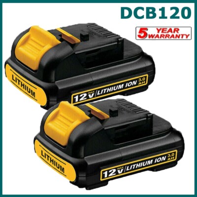 2x Replace DeWalt 12V Max Lithium-ion Battery DCB127-2 DCB120 DCB121 Power tools