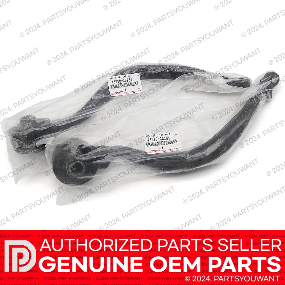 GENUINE Lexus GS300 GS400 GS430 OEM Left + Right Front Lower Suspension Arm SET - Image 4 of 4