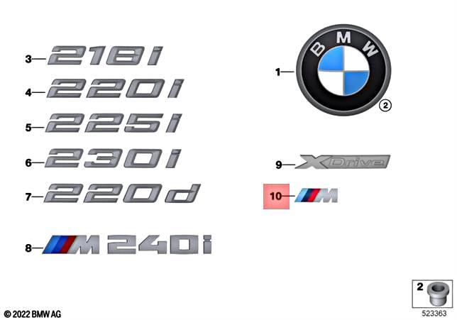 Genuine BMW X5 M G05 X5 M50dX SAV Emblem 51148094237 | eBay 