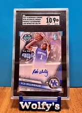 2023 Bowman U Chrome ROB DILLINGHAM /199 1st Auto Lava Refractor SGC 10/9