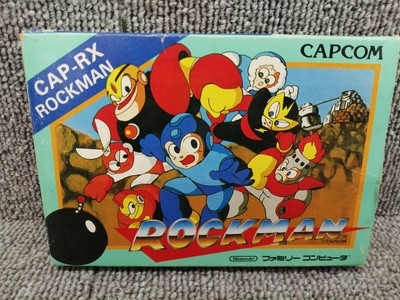 CAP-RX Rockman Nintendo Family Computer Cassette 1987 with Box 