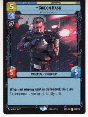 Star Wars Unlimited Karte SOR36 - Gideon Hask