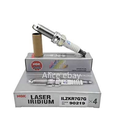 Spark Plug-Laser Iridium NGK ILZKR7G7G 90219 Set of 4 Pcs