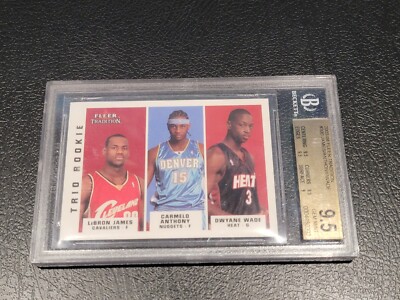 RC LeBRON・WADE・ANTHONY / NBA 2003-04 Fleer Tradition - Trio Rookie LeBron James, Dwyane