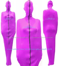 Unisex Light Purple Spandex Mummy Costumes Sleeping Bag + internal Sleeves F812