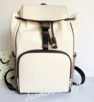 NWT coach Racer Backpack In Signature Colorblock CT751 | eBay