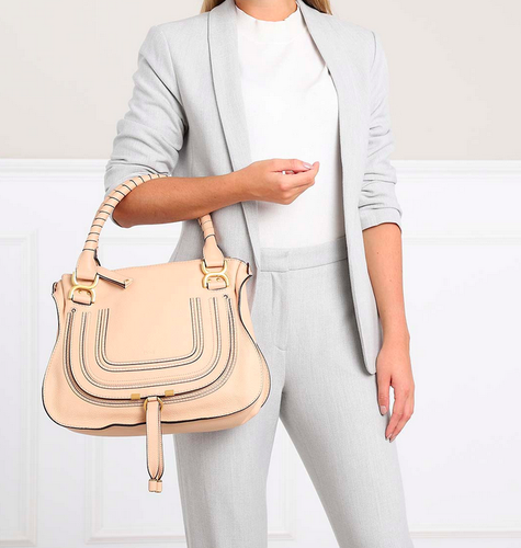 chloé marcie medium leather shoulder bag