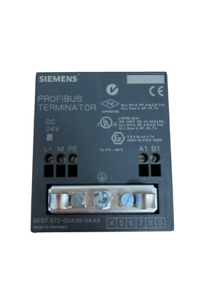 Siemens SIMATIC S7 Profibus Terminator RS485 6ES7 972-0DA00-0AA0
