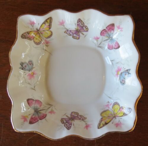 Rosina Queen’s Butterflies 5 1/8” Square Tray/Sweet Meat Dish