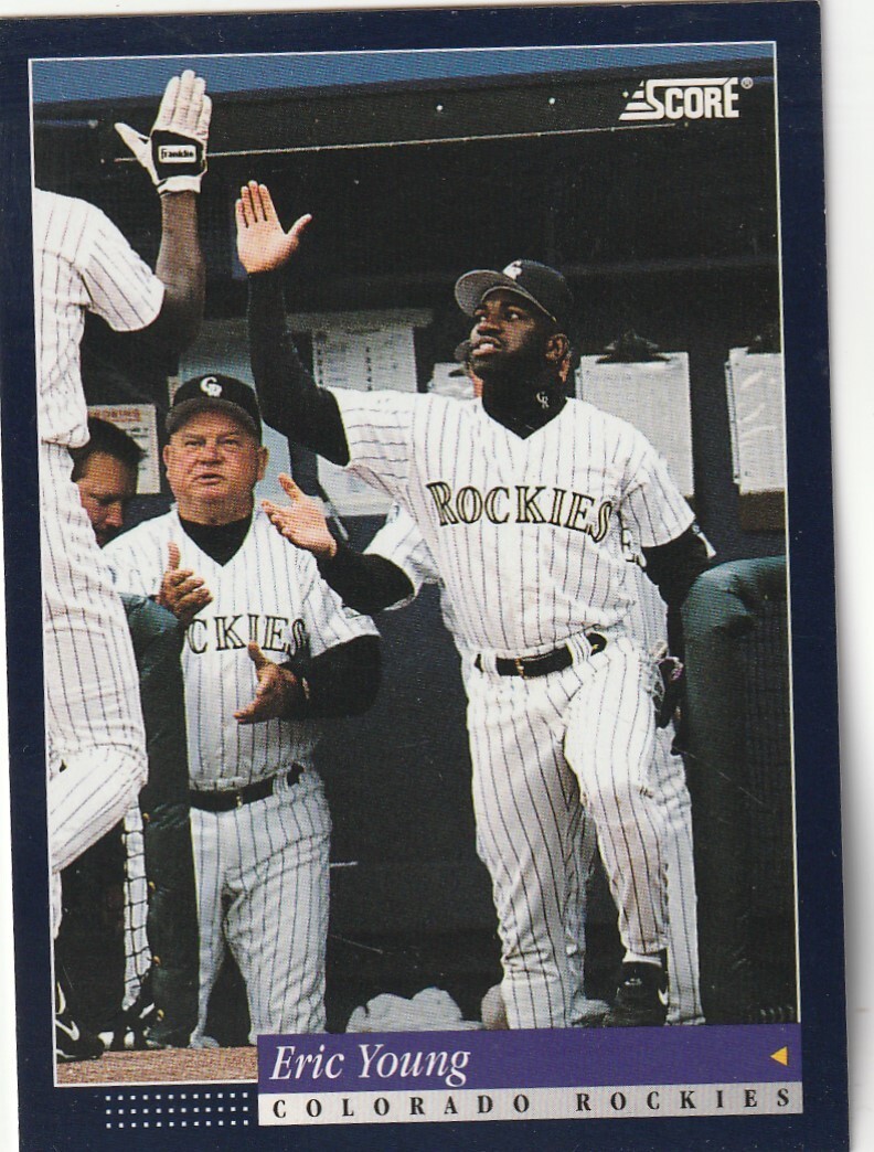 FREE SHIPPING-MINT-1994 Score Eric Young #472 ROCHIES