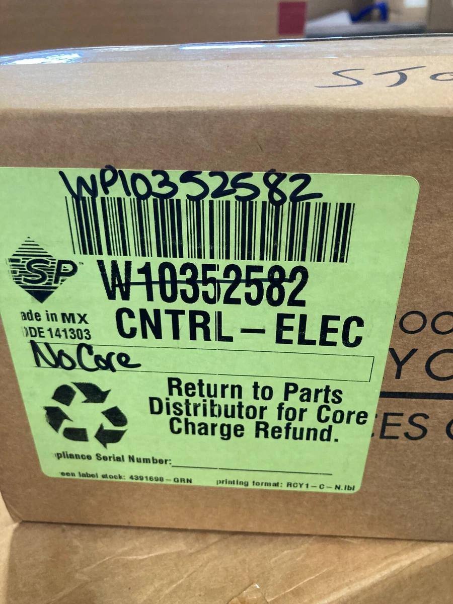 WPW10352582 WHIRLPOOL CONTROL BOARD eBay