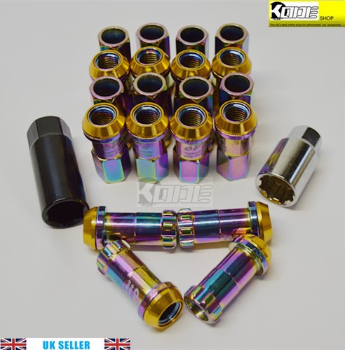 NEO CHROME R40 Extended Wheel nuts Steel 12x1.5 LONG fits Honda - Picture 8 of 10