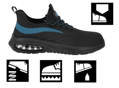 Arbeitsschuhe Leicht Stahlkappe Sicherheitsschuhe Sneaker S1 PL durchtrittsicher - Bild 1 von 4