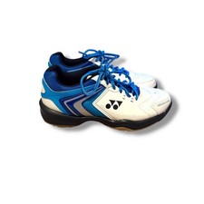 Yonex Power Cushion 47 Badminton Shoes Size 6.5 Women's White Blue Indoor Court