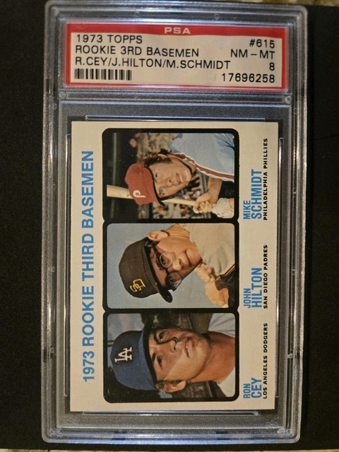 1973 Topps Ron Cey / Mike Schmidt Rookie 3rd Basemen RC PSA 8 NM-MT High End