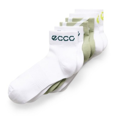 ECCO Active Socken Damen Herren weiss grün 3er Pack