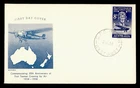 DR WHO 1958 AUSTRALIA FDC TASMAN FIRST FLIGHT ANIV GUTHRIE CACHET R61189