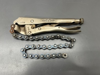 (D) VINTAGE PETERSEN DEWITT VISE GRIP 20R CHAIN LOCKING PLIERS - MADE IN USA