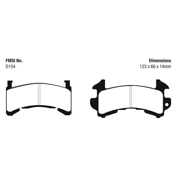For Chevy S10 83-03 EBC Greenstuff 6000 Series Truck & SUV Front Brake Pads Foto 2 de 3