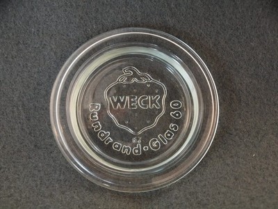 12x WECK RR60 Deckel Glasdeckel Ersatzdeckel 60mm Rundrand Glas 60