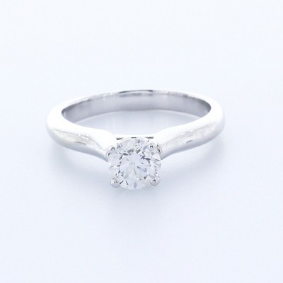 1.1CT Natural Diamond E/VS2 Excellent Cut Round Brilliant 14K White Gold 4-Prong
