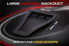 Universal Naca Duct Large Hood Scoop Cold Air Intake Fender Brake Inlet Vent Universal Naca Duct Large Hood Scoop Cold Air Intake Fender Brake Inlet Vent