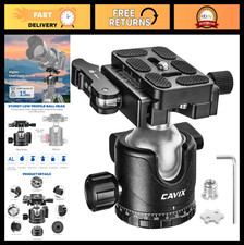 36mm Heavy Duty Tripod Ball Head with Quick Release Plate, Max Load 33lb/15kg