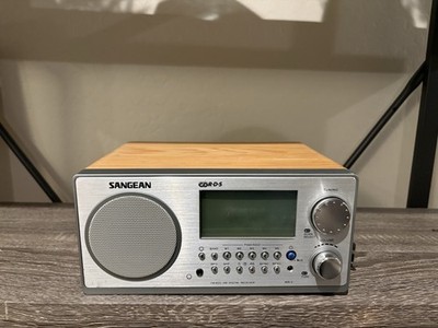 Sangean WR-2 AM/FM RDS Digital Wooden Tabletop Radio Receiver Tested Works