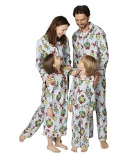 The Grinch Adults Ladies Size XS 2 Piece Pajama Set Sleep NEW Family Flannel