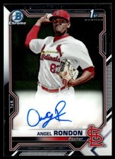 2021 Bowman Chrome Prospect Autograph Angel Rondon St. Louis Cardinals #CPA-ARO