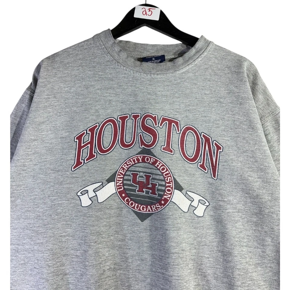 De colección University of Houston Cougars NCAA Gráfico Cuello Redondo Gris Para Hombres XL Foto 2 de 4