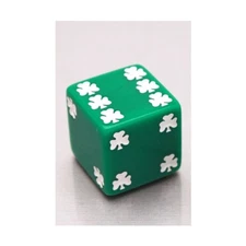 Koplow Dice d6 25mm Lucky Shamrocks (2) New