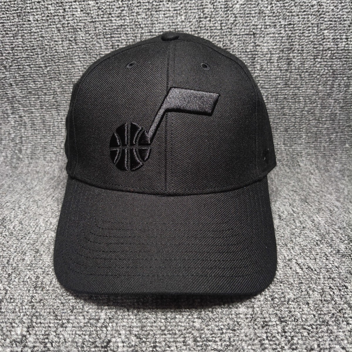 '47 Brand Utah Jazz NBA Black Tonal Snapback Hat Cap