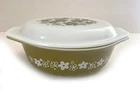Vintage 1970s PYREX Spring Blossom/Crazy Daisy Covered Casserole 1.5 quart ~ #23