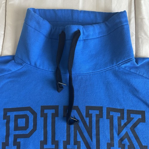 Victoria's Secret PINK Women's Cowl Neck Sweatshirt & Pants Size M Yale Blue - Picture 15 of 24
