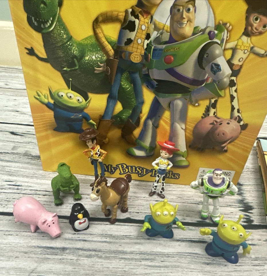Toy Story Storybook Playset 9 Figures My Busy Books Book Disney Pixar — 第 2/4 张图片
