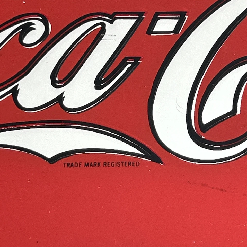 VINTAGE MIRRORED GLASS DRINK COCA - COLA SIGN - VGC - Image 3 of 4
