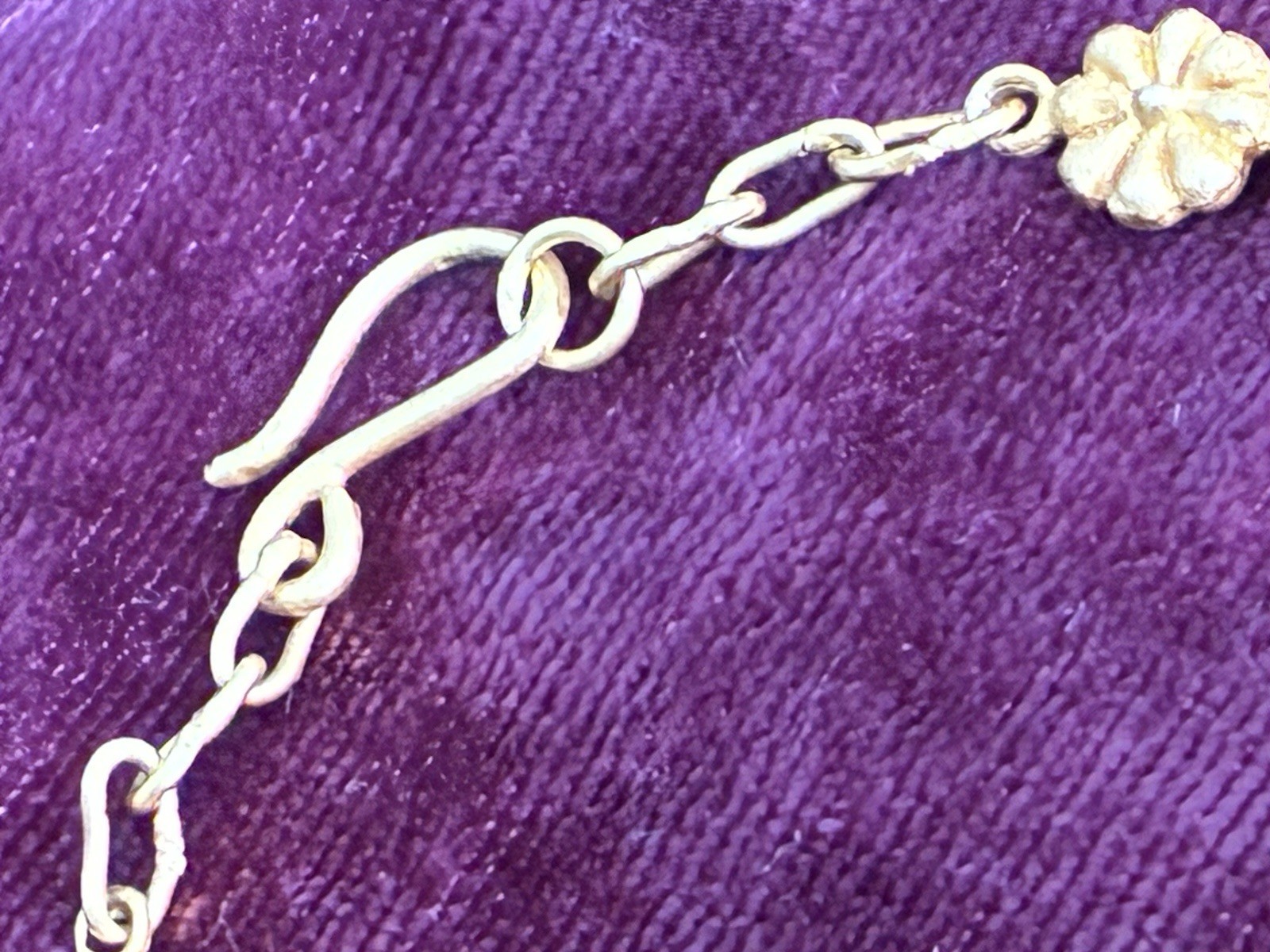 18K Solid Gold Authentic Ancient King Bracelet 7.… - image 12