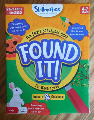 NEW  Skillmatics ''Found It!'' Scavenger Hunt Game - 2 in 1 - Indoors & Outdoors