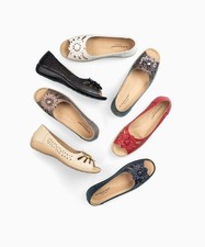 Ladies Open toe slip on shoes, Summer Flower flat Shoes, 8 colours sizes 3-8